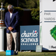 PGA Tour Commissioner Jay Monahan observes moment of silence for George Floyd.